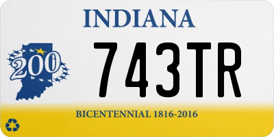 IN license plate 743TR