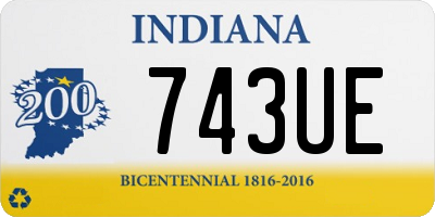 IN license plate 743UE