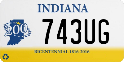 IN license plate 743UG