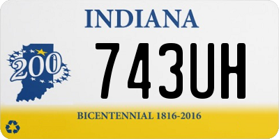 IN license plate 743UH