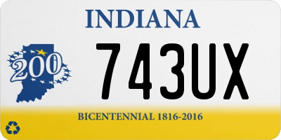 IN license plate 743UX