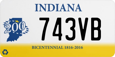 IN license plate 743VB