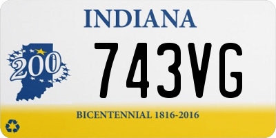 IN license plate 743VG