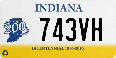 IN license plate 743VH