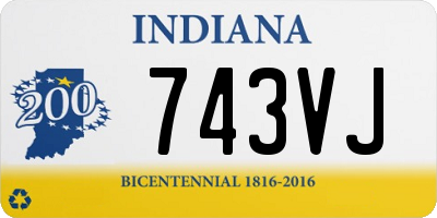 IN license plate 743VJ