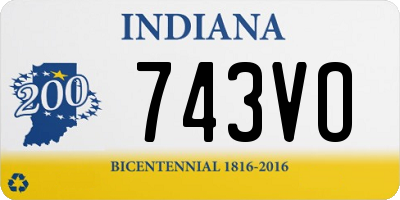 IN license plate 743VO