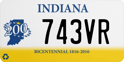 IN license plate 743VR