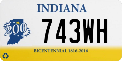 IN license plate 743WH
