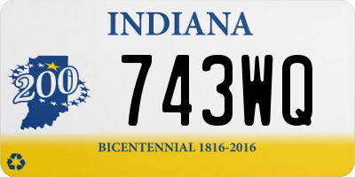 IN license plate 743WQ