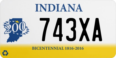 IN license plate 743XA