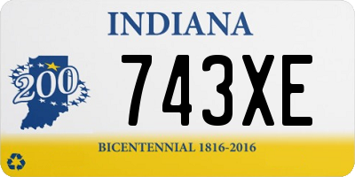 IN license plate 743XE