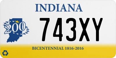 IN license plate 743XY