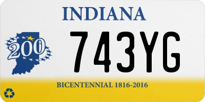 IN license plate 743YG