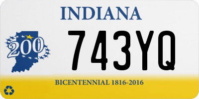 IN license plate 743YQ