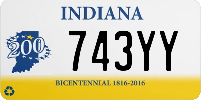 IN license plate 743YY