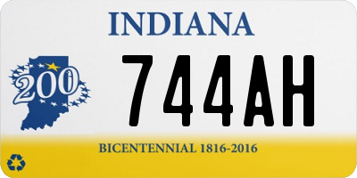 IN license plate 744AH