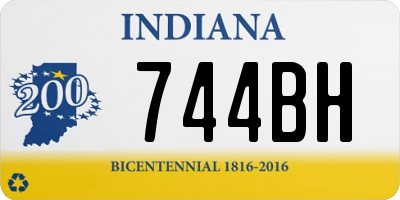 IN license plate 744BH