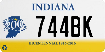 IN license plate 744BK