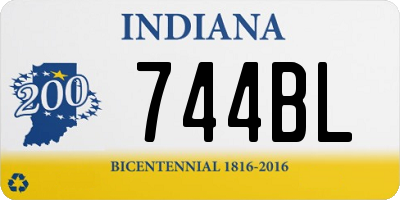 IN license plate 744BL