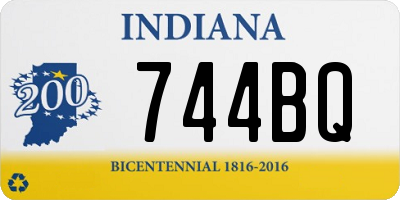IN license plate 744BQ