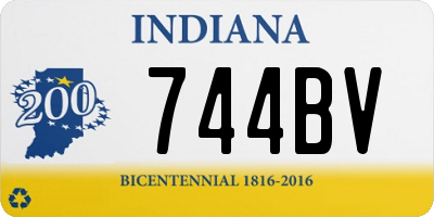 IN license plate 744BV
