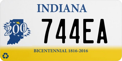 IN license plate 744EA