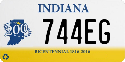 IN license plate 744EG