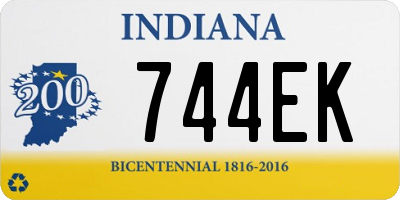 IN license plate 744EK