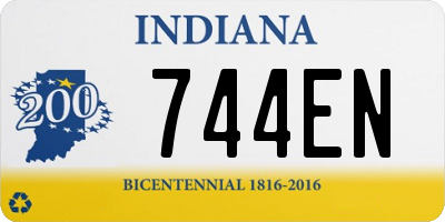 IN license plate 744EN