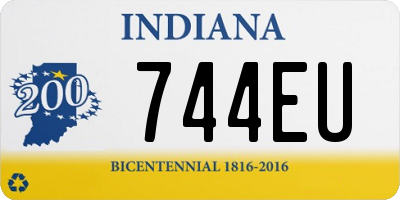 IN license plate 744EU