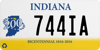 IN license plate 744IA