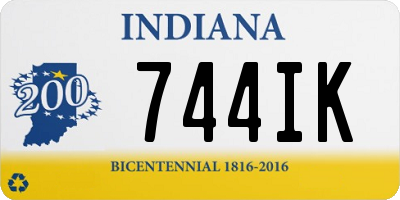 IN license plate 744IK