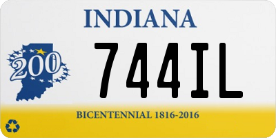 IN license plate 744IL
