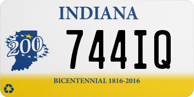 IN license plate 744IQ