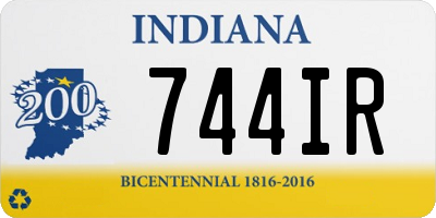 IN license plate 744IR