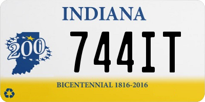 IN license plate 744IT