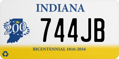 IN license plate 744JB