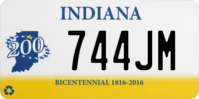 IN license plate 744JM