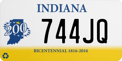 IN license plate 744JQ