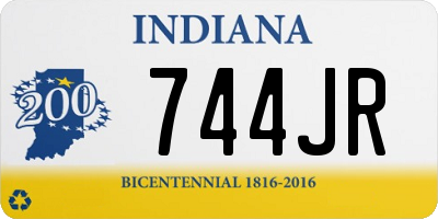 IN license plate 744JR