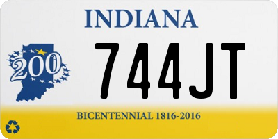 IN license plate 744JT