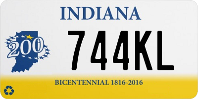 IN license plate 744KL