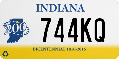 IN license plate 744KQ