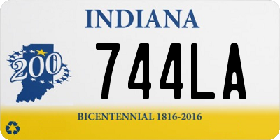 IN license plate 744LA