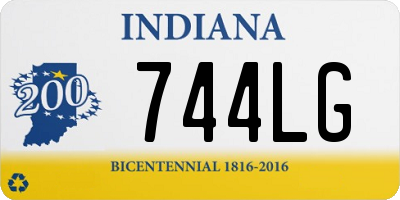 IN license plate 744LG