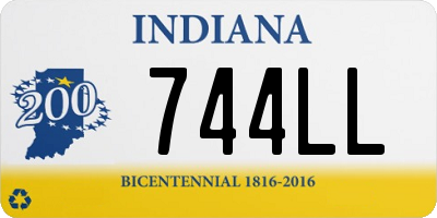 IN license plate 744LL