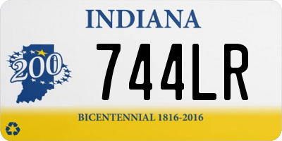 IN license plate 744LR