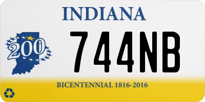 IN license plate 744NB