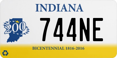 IN license plate 744NE