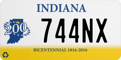 IN license plate 744NX